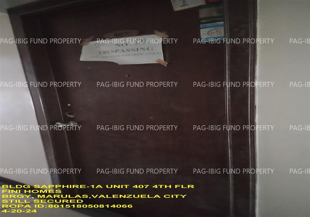Image for Unit 407 4th Flr. Sapphire-1A Fini Homes Marulas, Valenzuela City, NCR, Third District, 1440