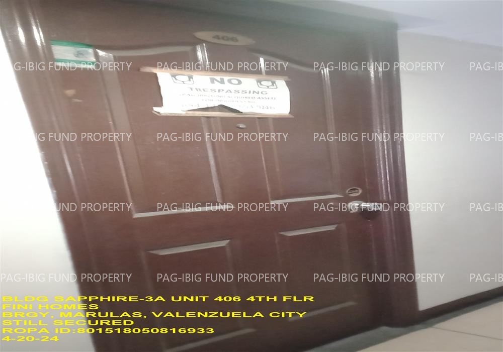 Image for Unit 406 4th Flr. SAPPHIRE-3A Fini Homes Marulas, Valenzuela City, NCR, Third District, 1440