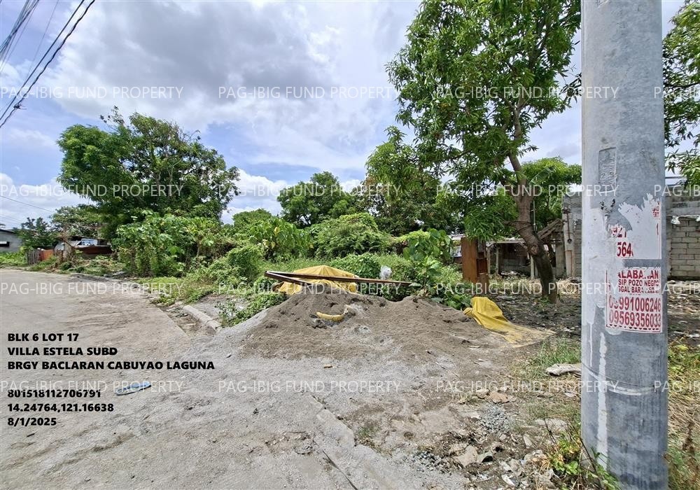 Image for Lot 17 Blk. 06 Villa Estela Subd. Baclaran, Cabuyao, Laguna, 4025