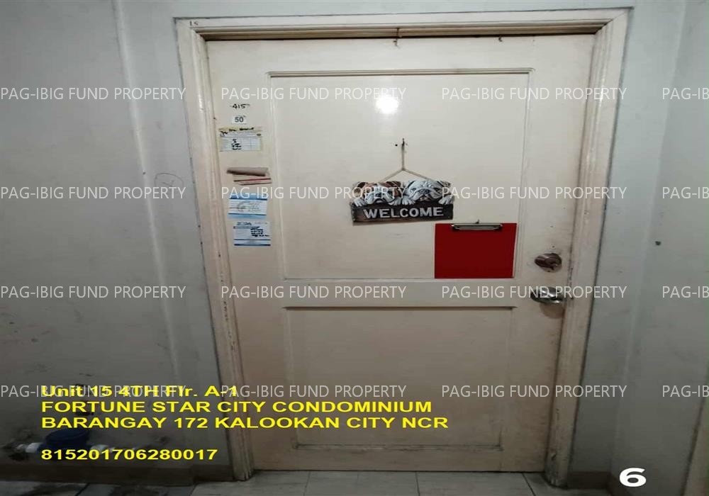 Image for Unit 15 4th Flr. a-1 Fortune Star City Condominium Barangay 172, Kalookan City, NCR, Third District, 1420