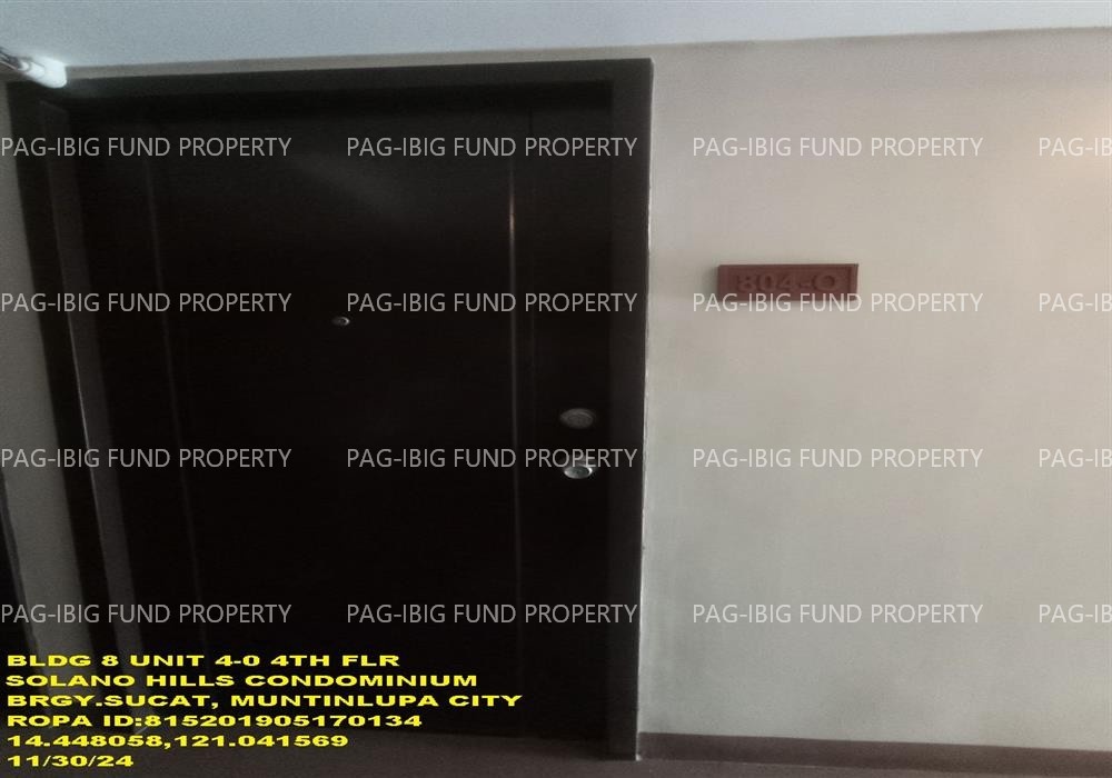 Image for Unit 4-O 4th Flr. Phase 2 8 Solano Hills Condominium Sucat, Muntinlupa City, NCR, Fourth District, 1770