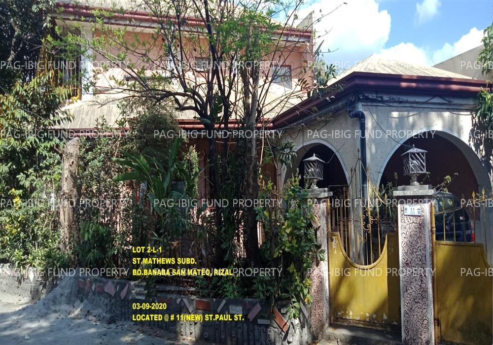 Image for Lot 2-L-1 No. 11 St. Paul St. St Mathews Subd. Banaba, San Mateo, Rizal, 1850