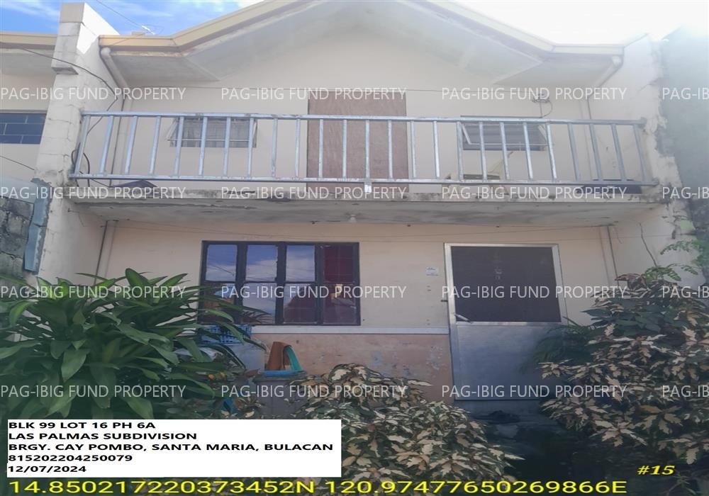 Image for Lot 16 Blk. 99 Phase 6A Las Palmas Subdivision Cay Pombo, Santa Maria, Bulacan, 3022