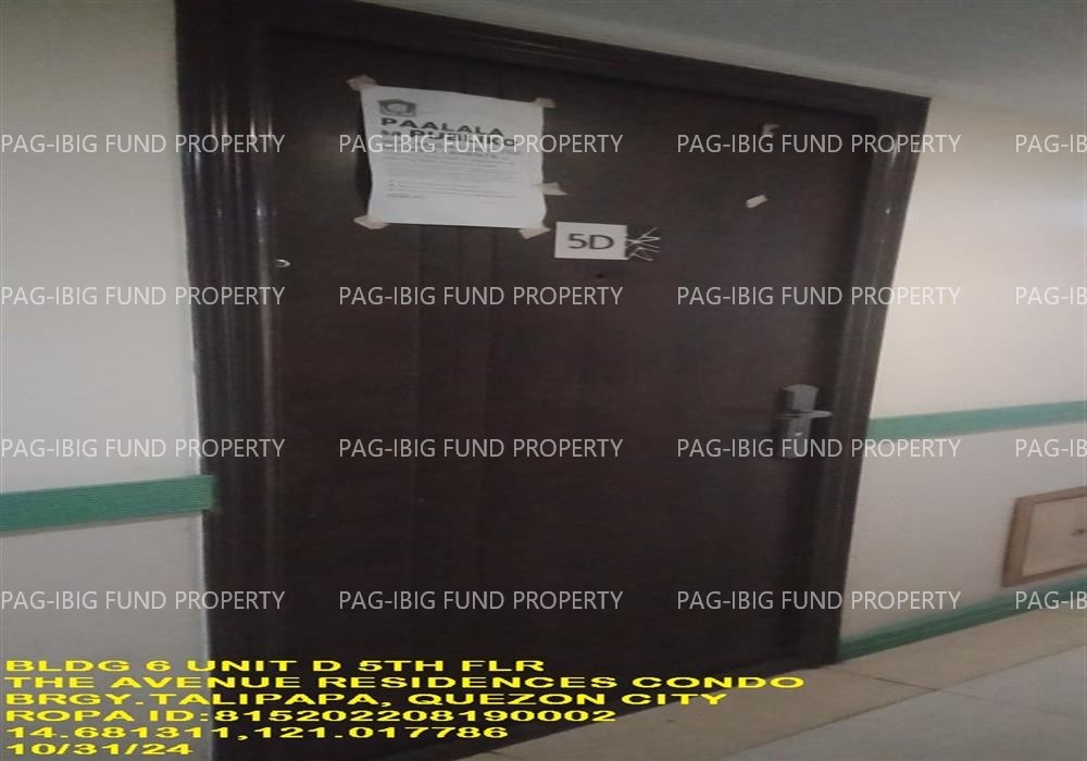 Image for Unit D 5th Flr. 6 the Avenue Residences Condominium Talipapa, Quezon City, NCR, Second District, 1116