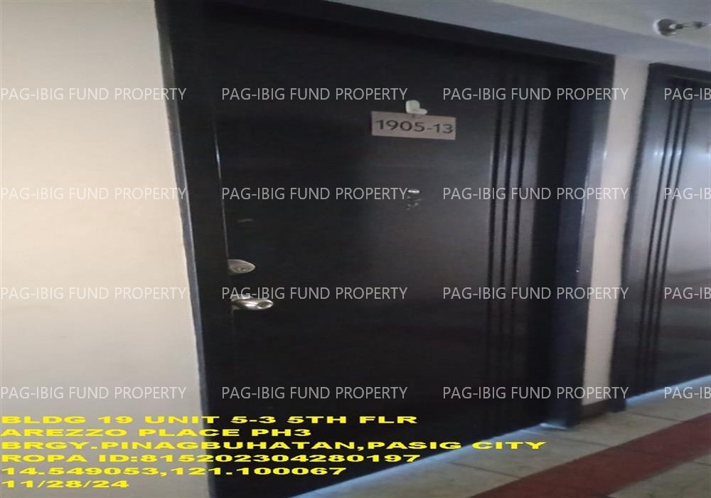 Image for Unit 5-13 5th Flr. 19 Arrezo Place Phase 3 Bldg 19 Pinagbuhatan, Pasig City, NCR, Second District, 1602