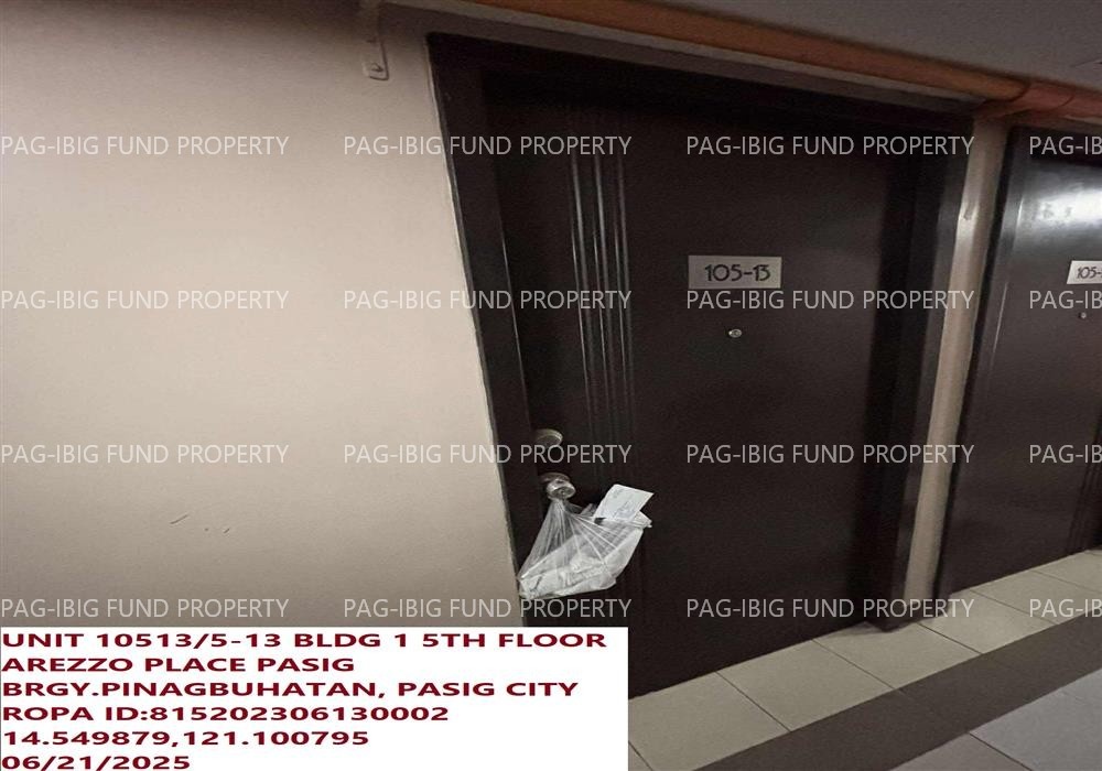 Image for Unit 5-13 5th Flr. 1 Arezzo Place Phase 1 Pinagbuhatan, Pasig City, NCR, Second District, 1602