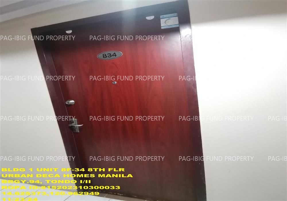 Image for Unit 8F-34 8th Flr. 1-Q75 Urban Deca Homes Manila (Building 1, 2, 3) Barangay 94, Tondo I/II, NCR, City of Manila, First District, 1012
