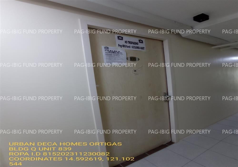 Image for Unit 0839 8th Flr. Q Urban Deca Homes Ortigas Bldg Q, R and L Rosario, Pasig City, NCR, Second District, 1609
