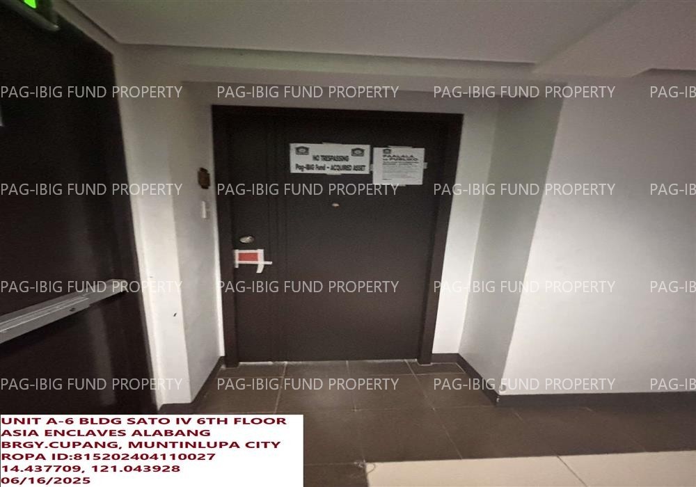 Image for Unit a-6 6th Flr. Sato IV Asia Enclaves Alabang(sato IV) Cupang, Muntinlupa City, NCR, Fourth District, 1771