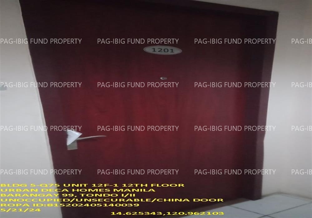Image for Unit 12F-1 12th Flr. 5-Q75 Urban Deca Homes Manila Barangay 99, Tondo I/II, NCR, City of Manila, First District, 1012