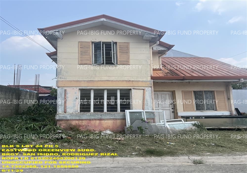 Image for Lot 44 Blk. 5 Phase 5 Eastwood Greenview San Isidro, Rodriguez (Montalban), Rizal, 1860