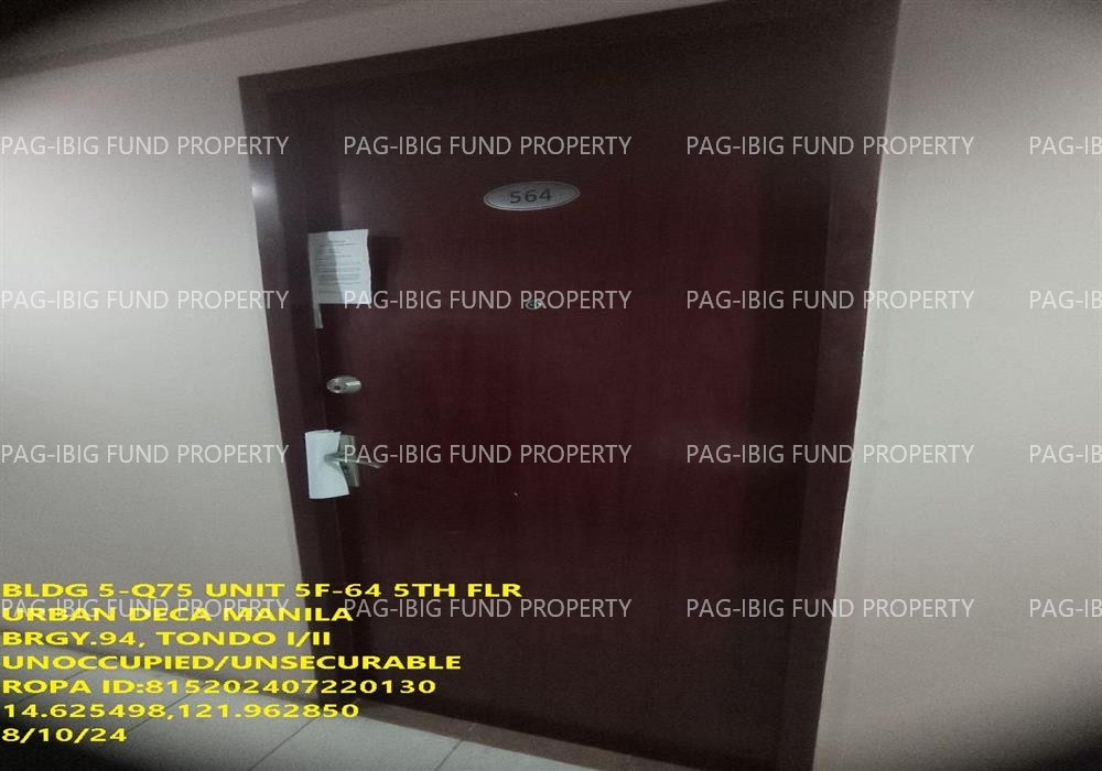 Image for Unit 5F-64 5th Flr. 5-Q75 Urban Deca Homes Manila Barangay 94, Tondo I/II, NCR, City of Manila, First District, 1012