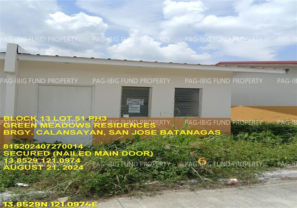 Image for Lot 51 Blk. 13 Phase 3 Green Meadows Residences Calansayan, San Jose, Batangas, 4227