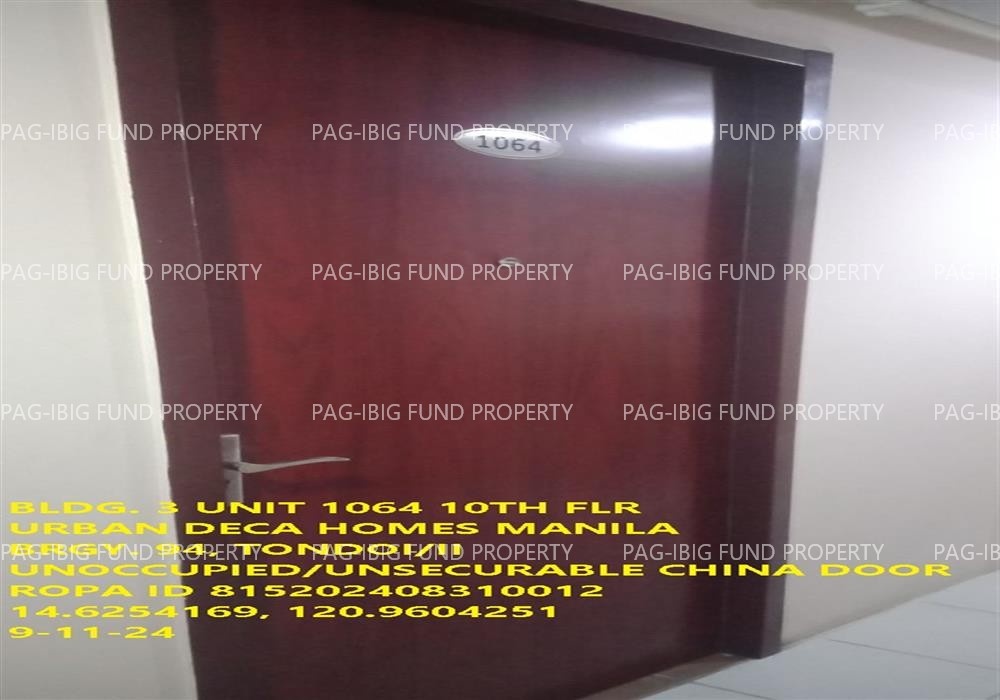 Image for Unit 10F-64 10th Flr. 3-Q75 Urban Deca Homes Manila (Building 1, 2, 3) Barangay 94, Tondo I/II, NCR, City of Manila, First District, 1012