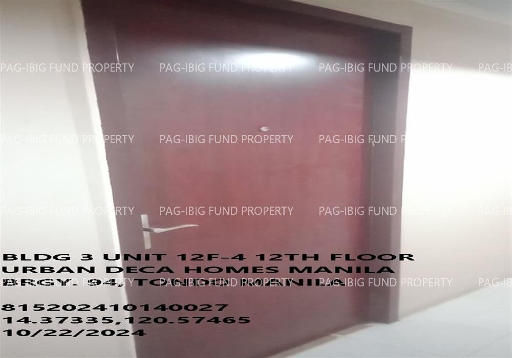 Image for Unit 12F-4 12th Flr. 3-Q75 Urban Deca Homes Manila (Building 1, 2, 3) Barangay 94, Tondo I/II, NCR, City of Manila, First District, 1012