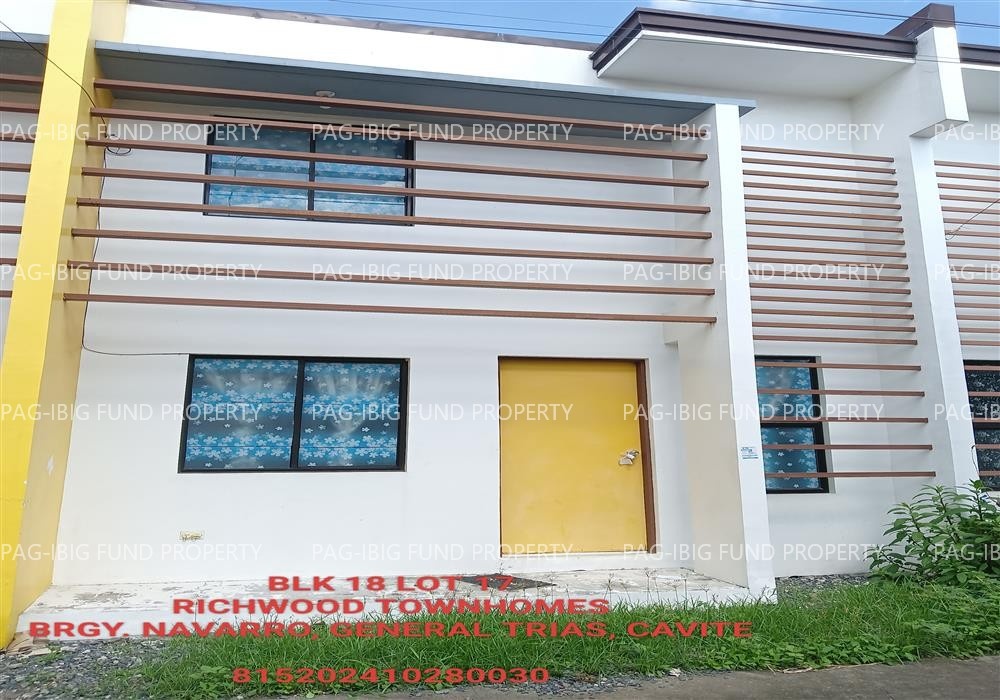 Image for Lot 17 Blk. 18 Richwood Townhomes Navarro, General Trias, Cavite, 4107