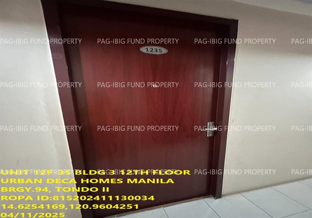 Image for Unit 12F-35 12th Flr. 3-Q75 Urban Deca Homes Manila Barangay 94, Tondo I/II, NCR, City of Manila, First District, 1012