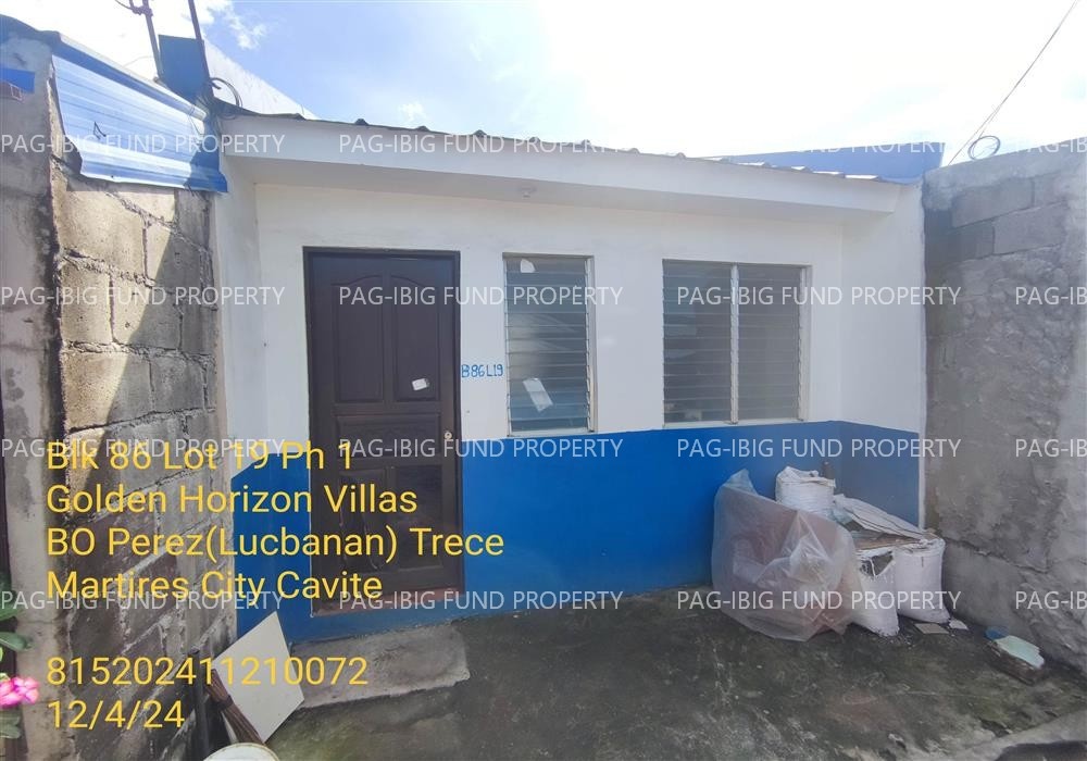 Image for Lot 19 Blk. 86 Phase 1 Golden Horizon Villas Perez (Lucbanan), Trece Martires City, Cavite, 4109