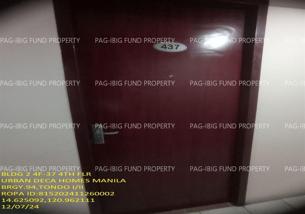 Image for Unit 4F-37 4th Flr. 2-Q75 Urban Deca Homes Manila Barangay 94, Tondo I/II, NCR, City of Manila, First District, 1012