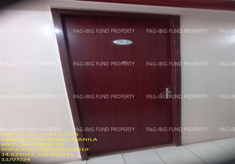 Image for Unit 14F-17 14th Flr. 3-Q75 Urban Deca Homes Manila Barangay 94, Tondo I/II, NCR, City of Manila, First District, 1012