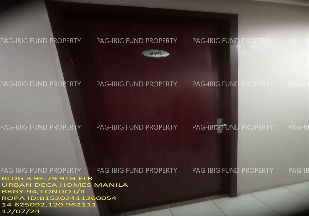 Image for Unit 9F-79 9th Flr. 3-Q75 Urban Deca Homes Manila Barangay 94, Tondo I/II, NCR, City of Manila, First District, 1012