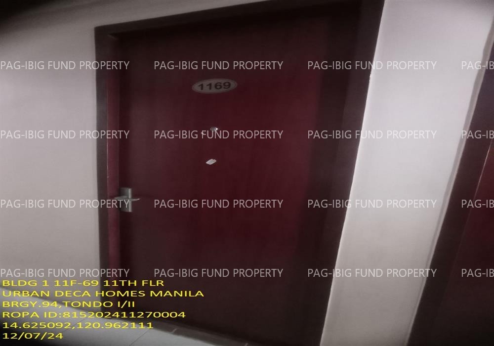 Image for Unit 11F-69 11th Flr. 1-Q75 Urban Deca Homes Manila Barangay 94, Tondo I/II, NCR, City of Manila, First District, 1012