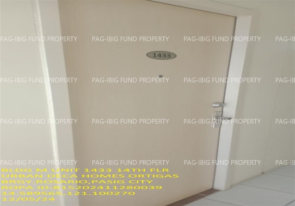 Image for Unit 1433 14th Flr. M Urban Deca Homes Ortigas Bldg M, N, O and P Rosario, Pasig City, NCR, Second District, 1609