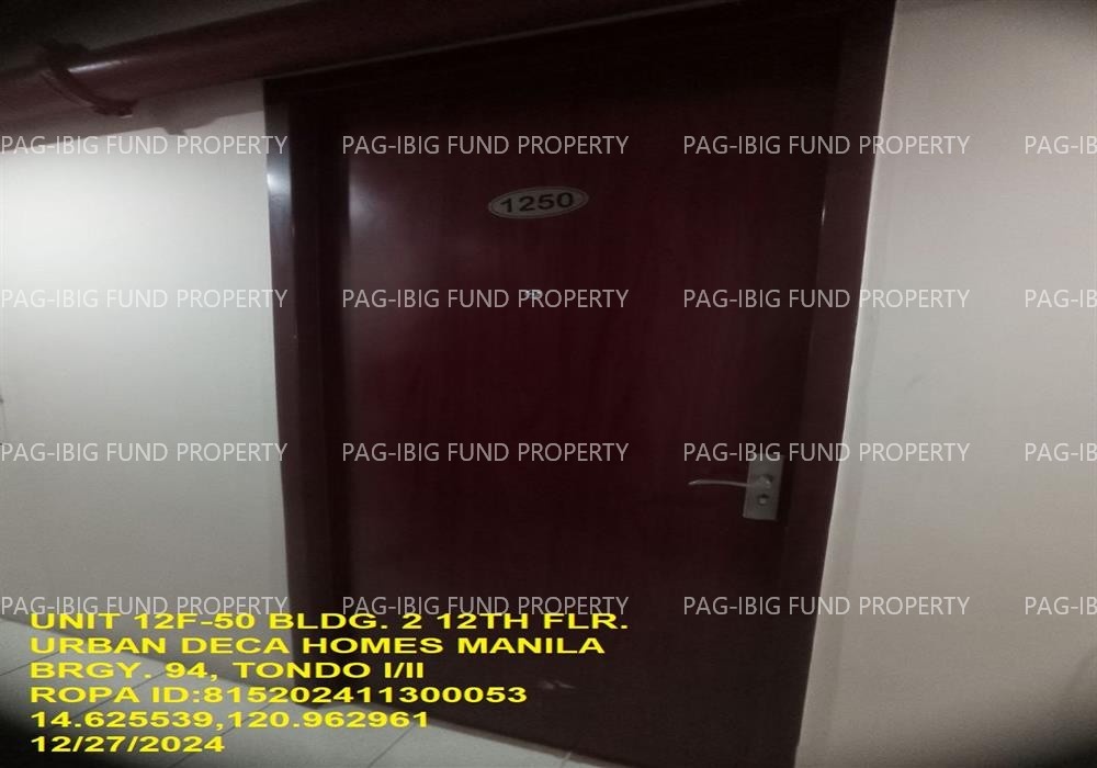Image for Unit 12F-50 12th Flr. 2-Q75 Urban Deca Homes Manila Barangay 94, Tondo I/II, NCR, City of Manila, First District, 1012