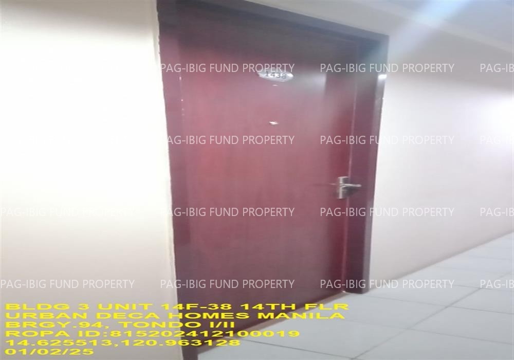 Image for Unit 14F-38 14th Flr. 3-Q75 Urban Deca Homes Manila Barangay 94, Tondo I/II, NCR, City of Manila, First District, 1012