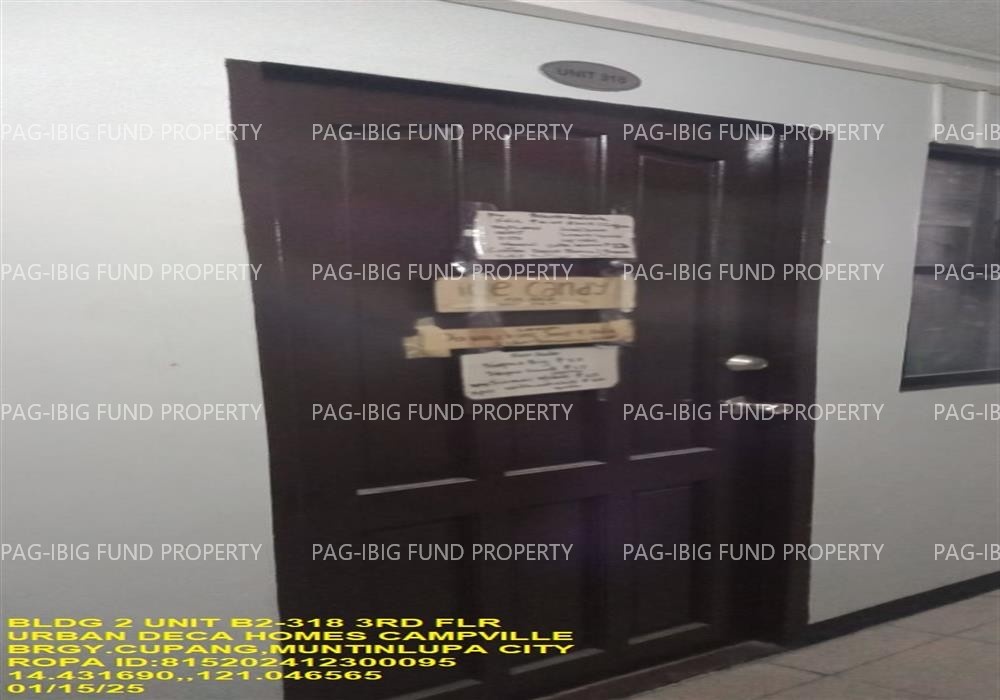 Image for Unit B2-318 3rd Flr. 2 Urban Deca Homes Campville Cupang, Muntinlupa City, NCR, Fourth District, 1771