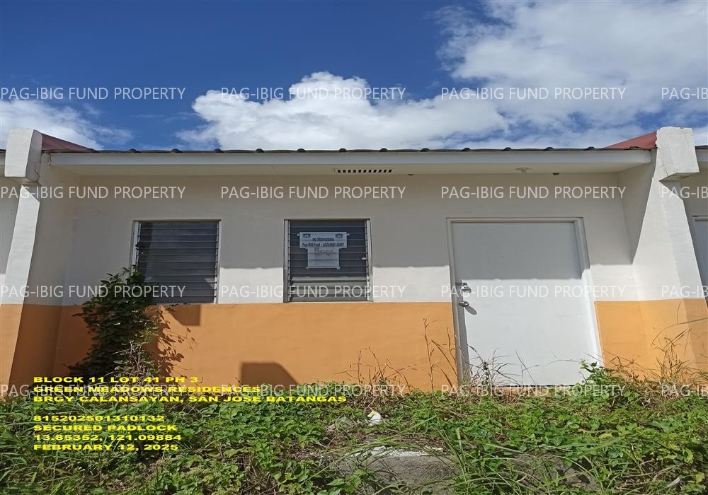 Image for Lot 41 Blk. 11 Phase 3 Green Meadows Residences Calansayan, San Jose, Batangas, 4227