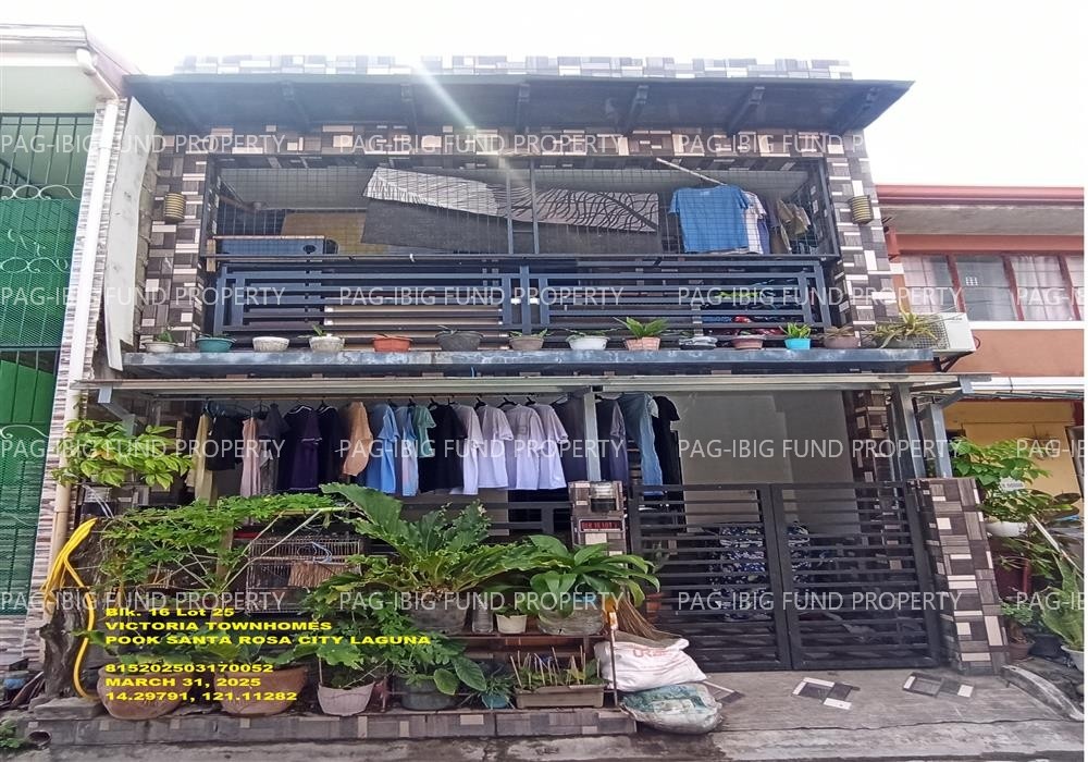 Image for Lot 25 Blk. 16 Victoria Townhomes Pook, Santa Rosa City, Laguna, 4026