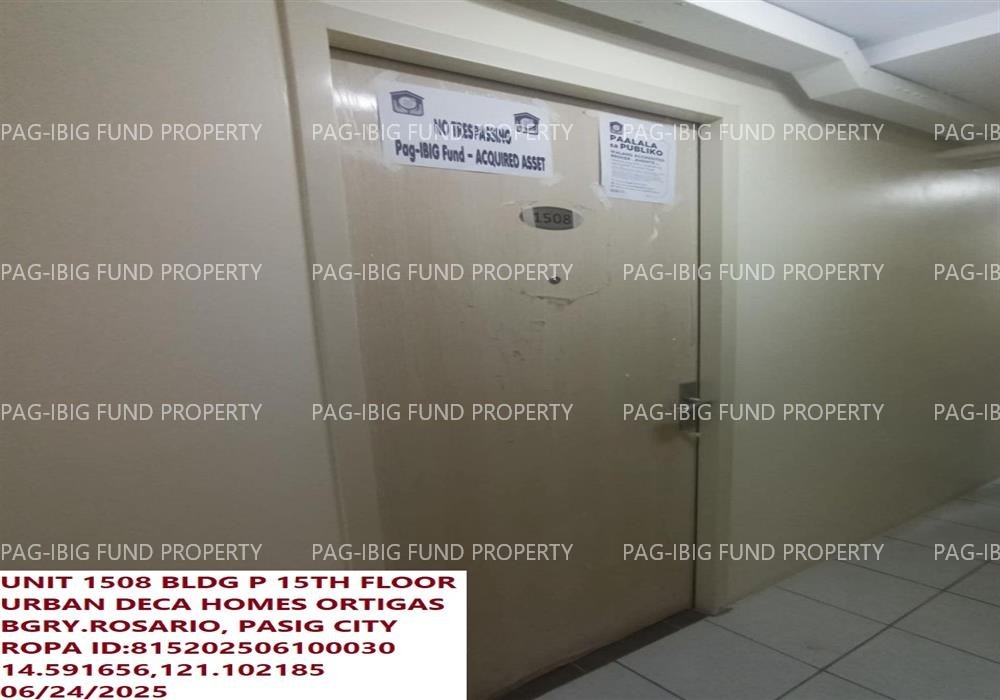 Image for Unit 1508 15th Flr. P Urban Deca Homes Ortigas Rosario, Pasig City, NCR, Second District, 1609