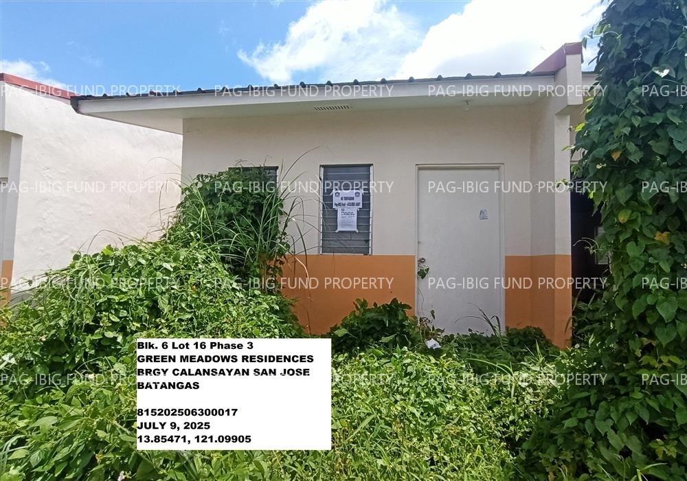 Image for Lot 16 Blk. 6 Phase 3 Green Meadows Residences Calansayan, San Jose, Batangas, 4227