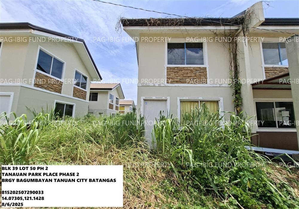 Image for Lot 50 Blk. 39 Tanauan Park Place Phase 2 Bagumbayan, Tanauan City, Batangas, 4232