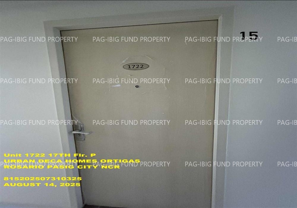 Image for Unit 1722 17th Flr. P Urban Deca Homes Ortigas Rosario, Pasig City, NCR, Second District, 1609