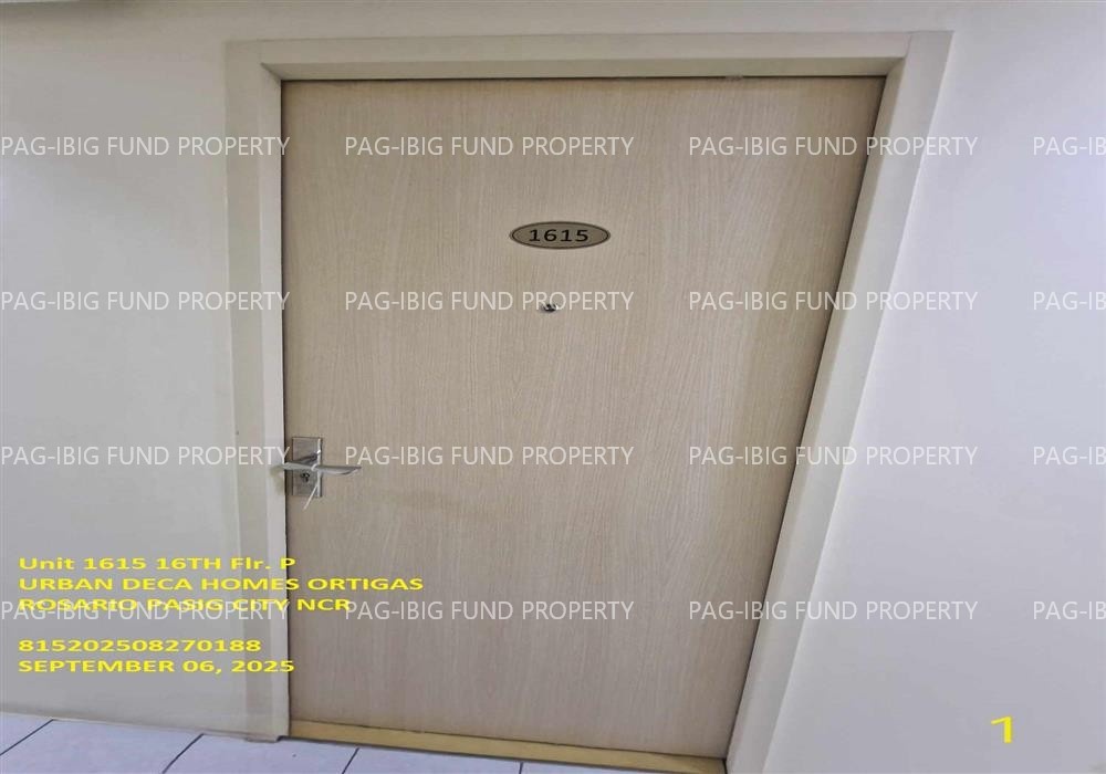 Image for Unit 1615 16th Flr. P Urban Deca Homes Ortigas Rosario, Pasig City, NCR, Second District, 1609