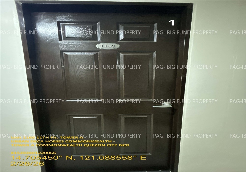 Image for Unit 1169 11th Flr. Tower a Urban Deca Homes Commonwealth - Tower a Commonwealth, Quezon City, NCR, Second District, 1121