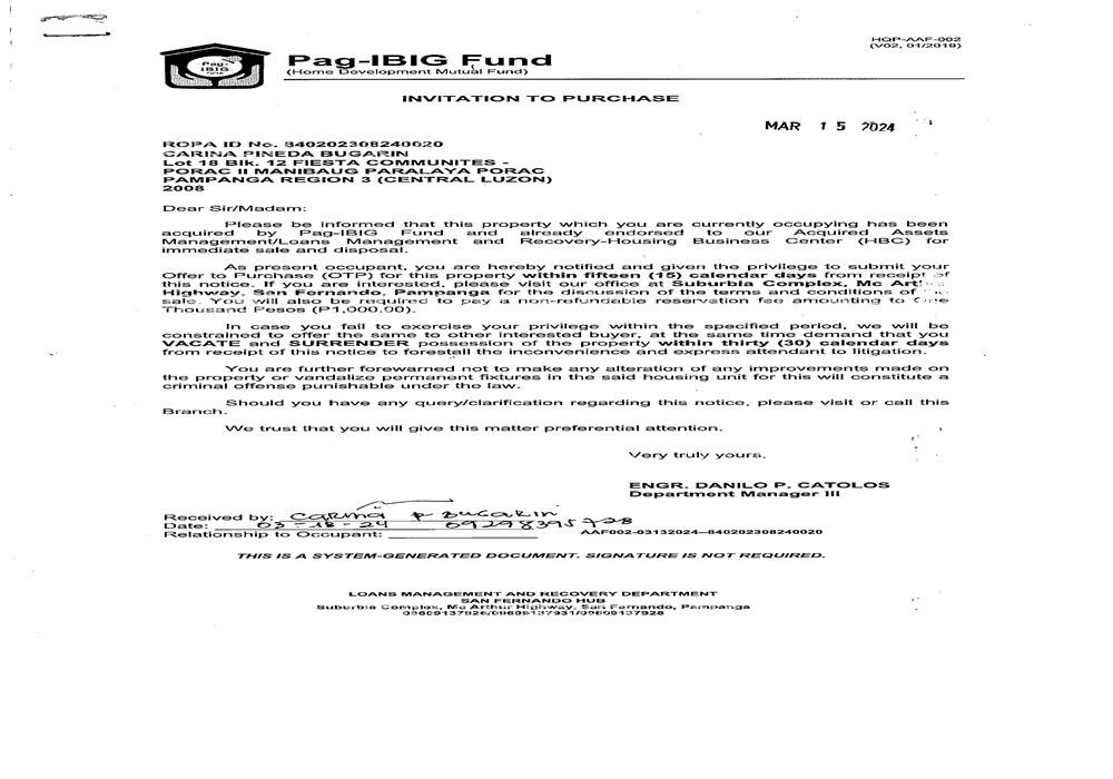 Image for Lot 18 Blk. 12 Fiesta Communites - Porac II Manibaug Paralaya, Porac, Pampanga, 2008
