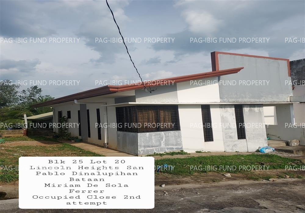 Image for Lot 20 Blk. 25 Lincoln Heights San Pablo (Bulate), Dinalupihan, Bataan, 2110