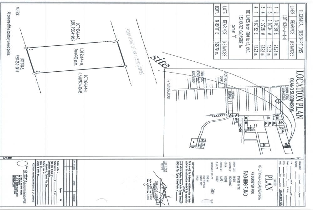 Image for Lot 934-a-4-G Olano Subd. Mongpong, Roxas City, Capiz, 5800
