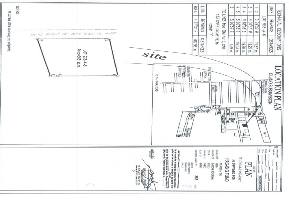 Image for Lot 933-a-6 Olano Subd. Mongpong, Roxas City, Capiz, 5800